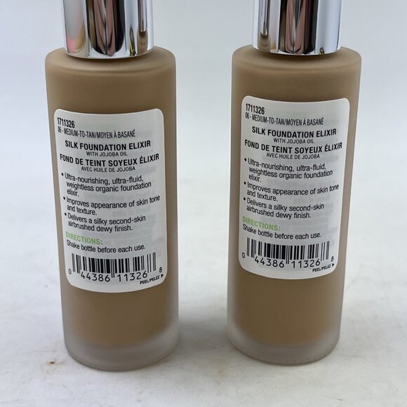 Physicians Formula Organic Wear Silk Foundation Elixir 06 Medium to Tan Lot Of 2 - Picture 4 of 5